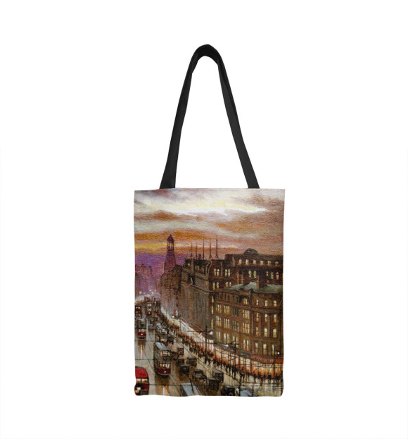 Сумка-шоппер с изображением Старый Лондон цвета 