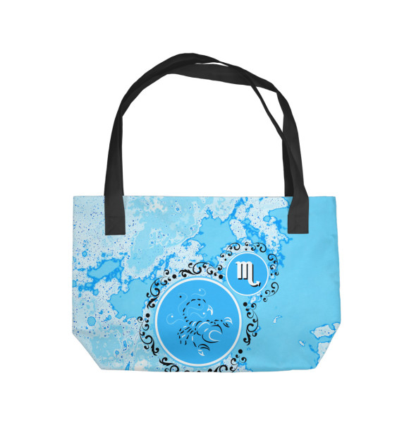 Пляжная сумка с изображением Скорпион цвета 