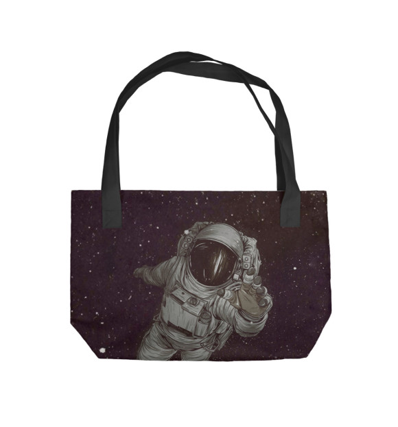 Пляжная сумка с изображением Космонавт цвета 