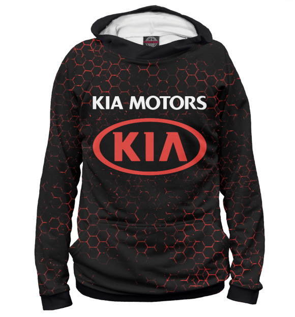 Худи для девочки с изображением Kia Motors цвета Белый