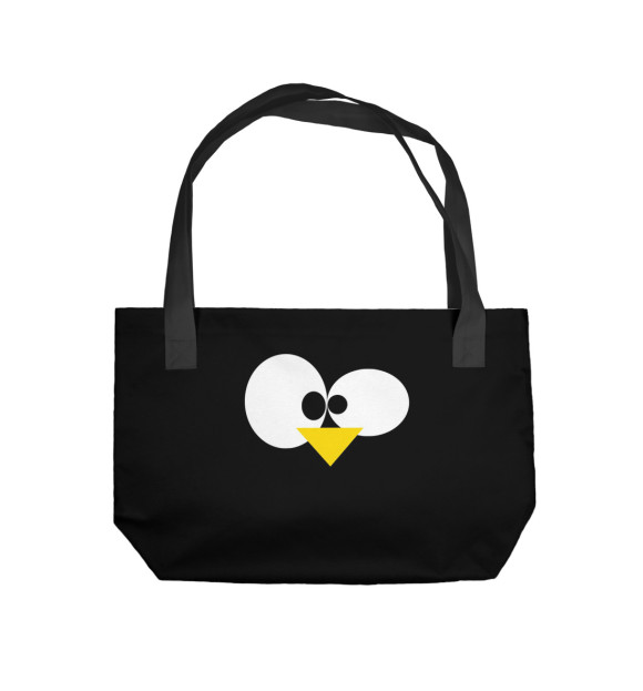 Пляжная сумка с изображением Linux цвета 