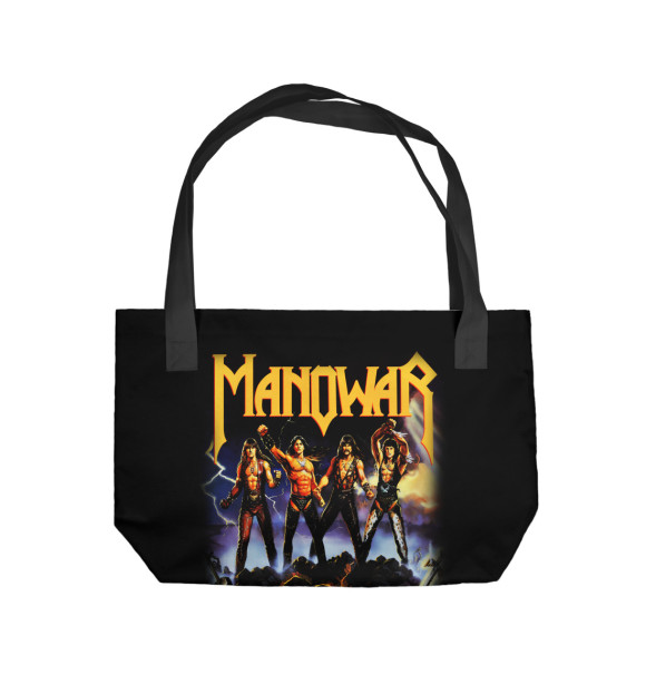 Пляжная сумка с изображением Manowar цвета 