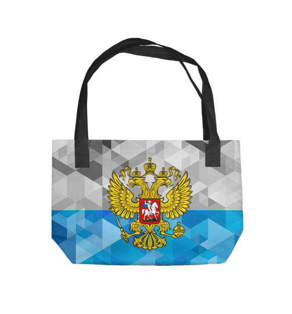 Пляжная сумка с изображением Герб Триколор цвета 