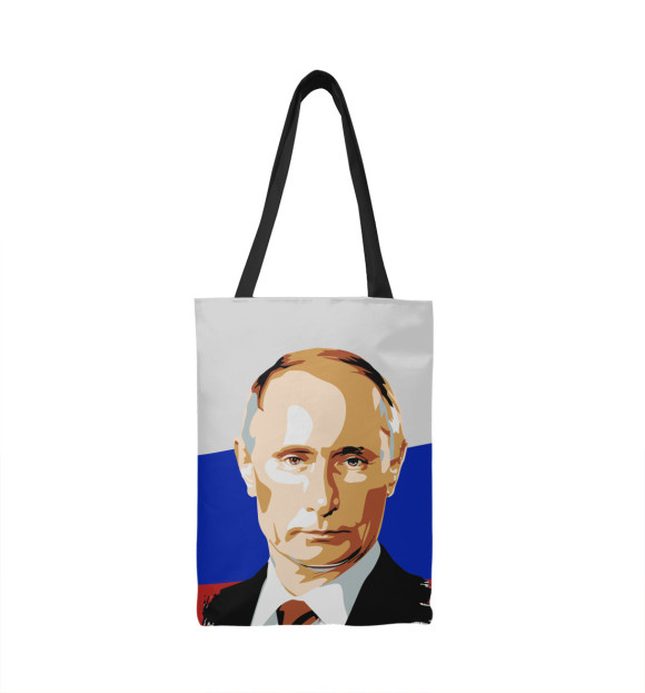 Сумка-шоппер с изображением Путин цвета 