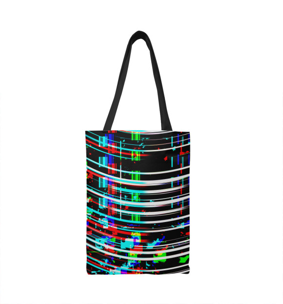 Сумка-шоппер с изображением Оптические линии цвета 