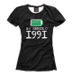 Женская футболка На Земле с 1991