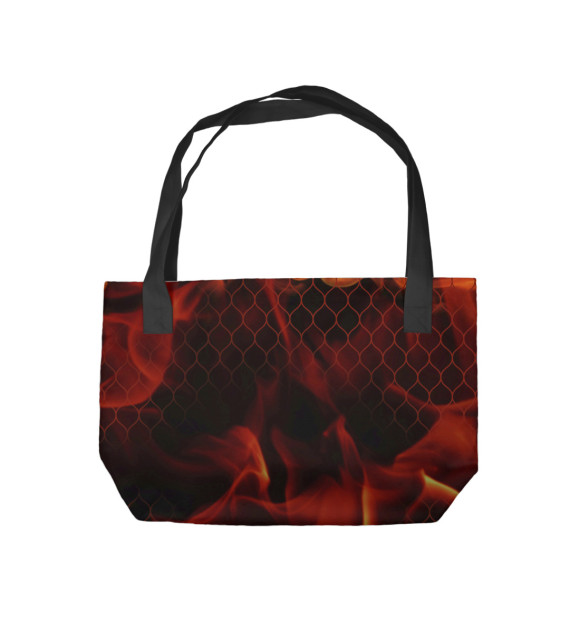 Пляжная сумка с притом Akhmat цвета  Пляжная сумка с изображением Akhmat цвета