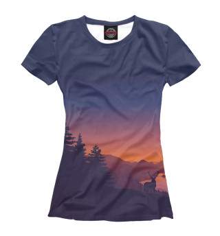 Женская футболка Sunset