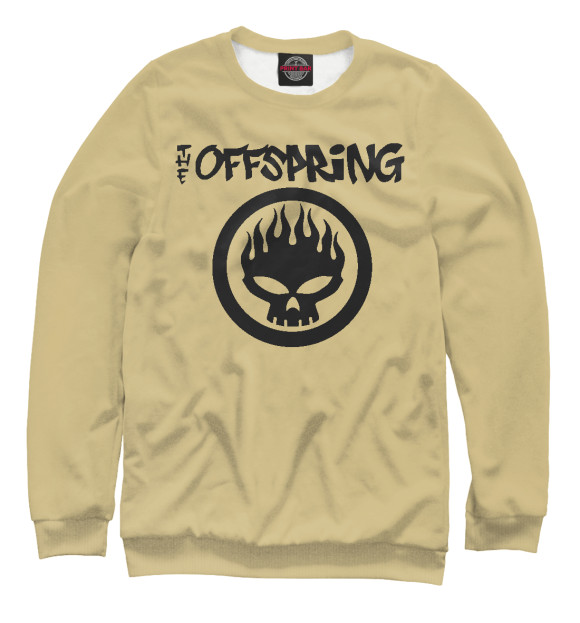 Свитшот для девочек с изображением The Offspring цвета Белый