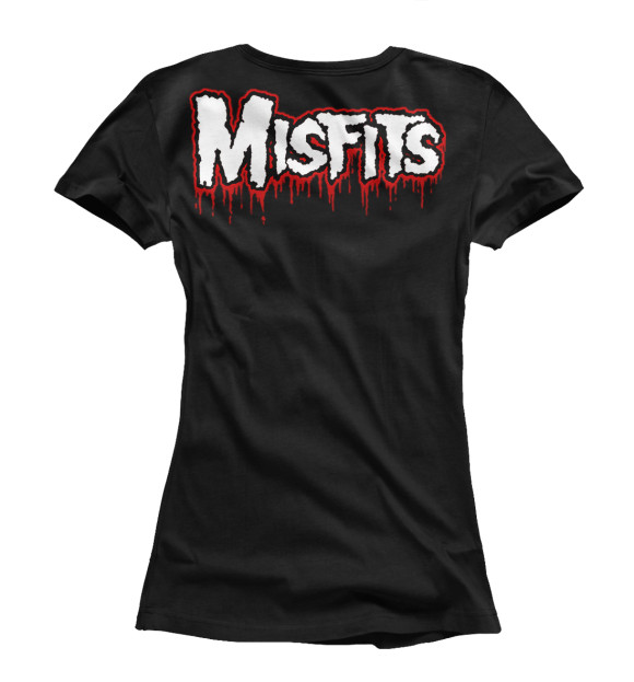 Женская футболка с изображением The Misfits цвета Белый