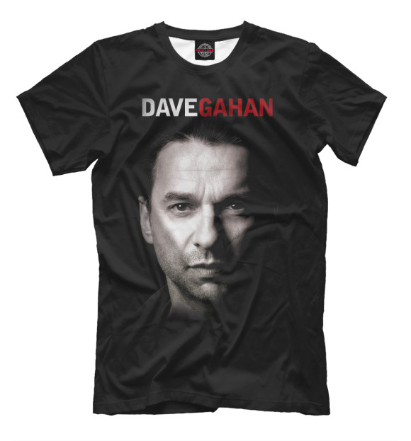 Мужская футболка с изображением Dave Gahan цвета Черный