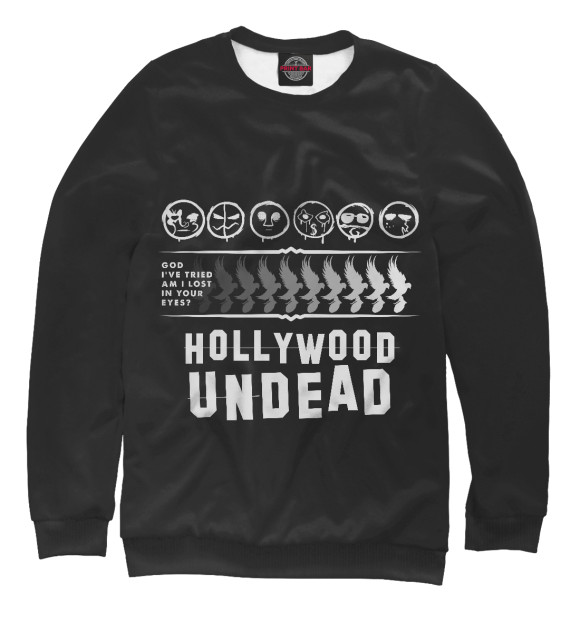 Свитшот для мальчиков с изображением Hollywood Undead Paradise Lost цвета Белый