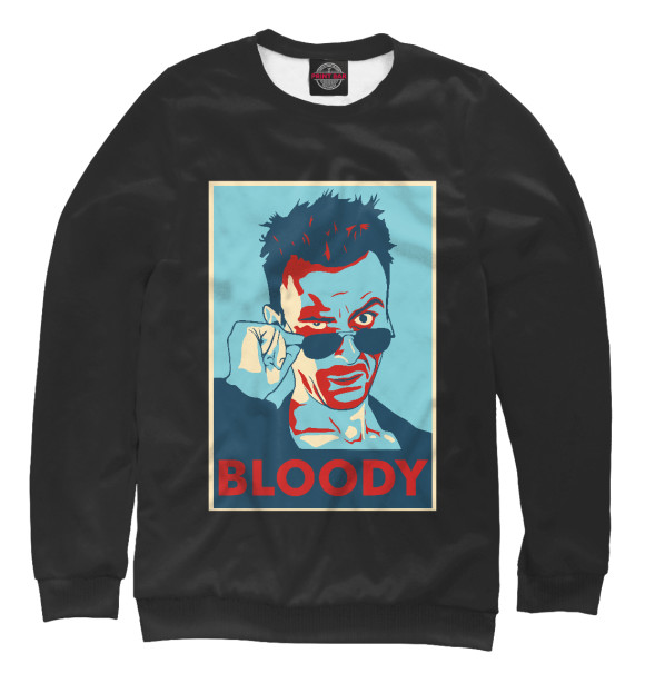 Свитшот для мальчиков с изображением Bloody цвета Р‘РµР»С‹Р№
