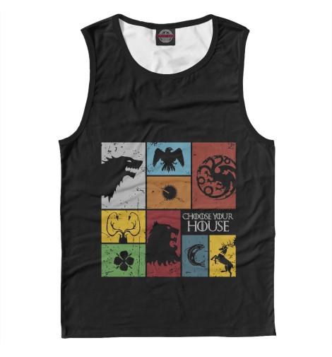 

Майки Print Bar, Белый, Выбери свой дом