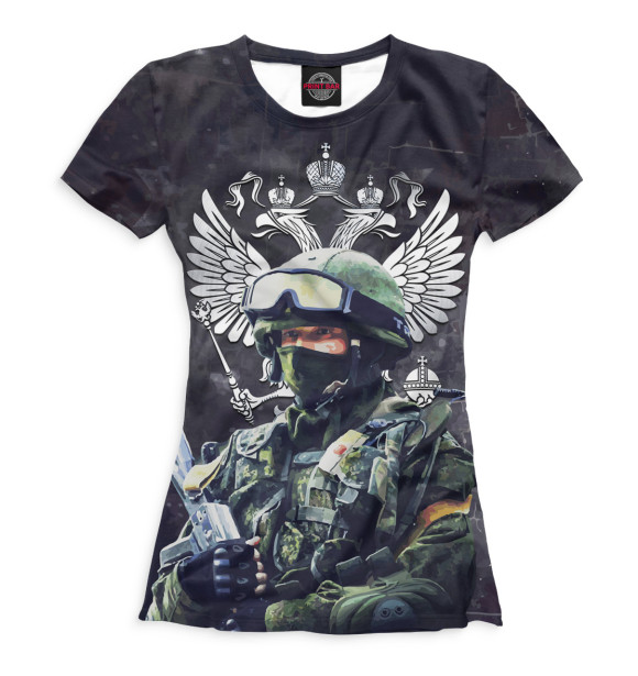 Футболка для девочек с изображением Вежливые люди цвета Белый