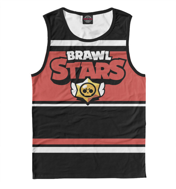 Майка для мальчика с изображением Brawl Stars цвета Белый