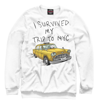 Свитшот для девочек I survived my trip to NY city