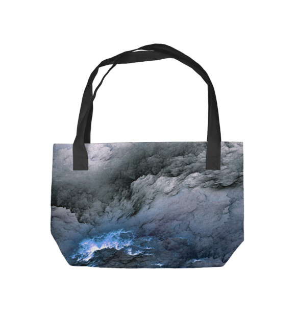 Пляжная сумка с изображением Буря цвета 