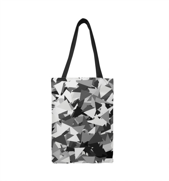 Сумка-шоппер с притом Городской серый камуфляж цвета  Сумка-шоппер с изображением Городской серый камуфляж цвета