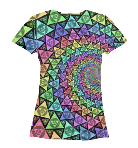 

Футболки Print Bar, Белый, Кислотный вихрь