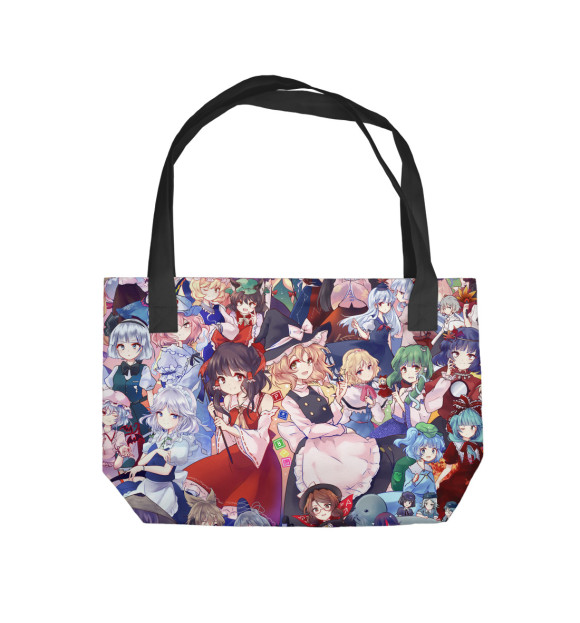 Пляжная сумка с изображением Аниме цвета 