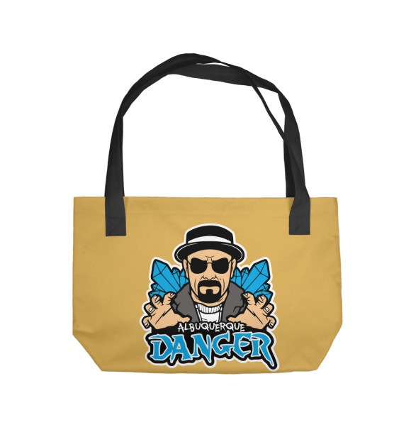 Пляжная сумка с изображением Albuquerque Danger цвета 