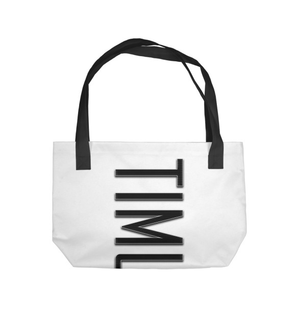 Пляжная сумка с изображением Timur-carbon цвета 