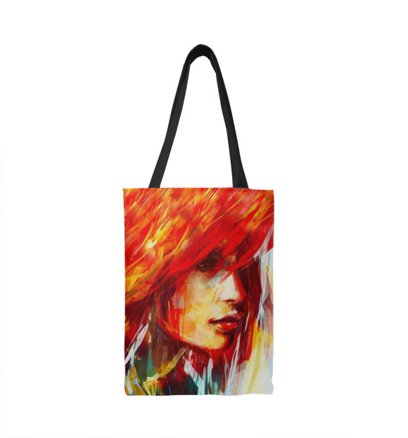 Сумка-шоппер с изображением Рыжая девушка цвета 