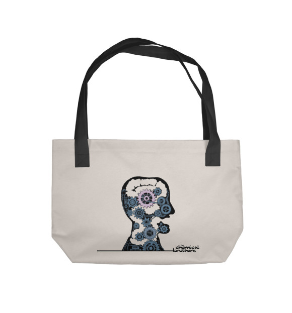 Пляжная сумка с притом The Chemical Brothers цвета  Пляжная сумка с изображением The Chemical Brothers цвета