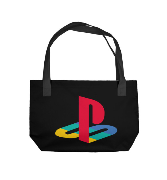 Пляжная сумка с изображением PlayStation цвета 