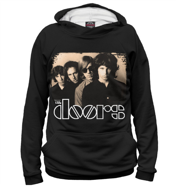 Женское худи с изображением группа The Doors и Джим Моррисон цвета Белый