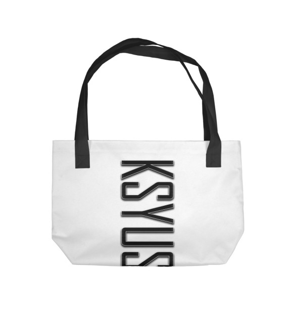 Пляжная сумка с изображением Ksyusha-carbon цвета 