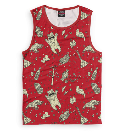 

Майки Print Bar, Белый, Медведи и балалайки