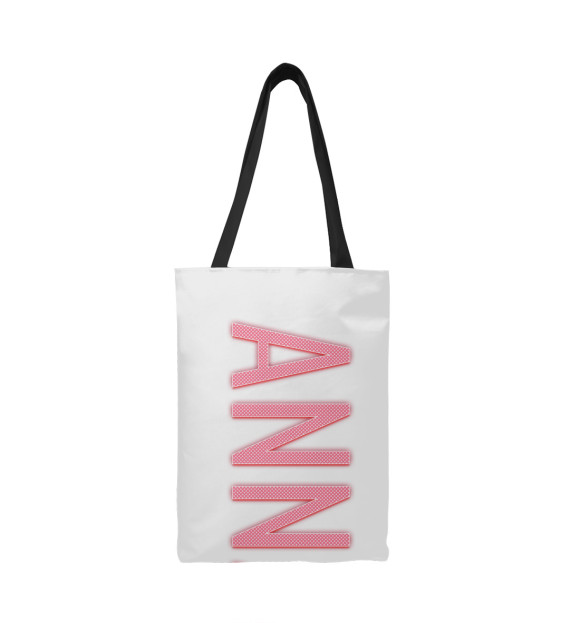 Сумка-шоппер с изображением Anna-pink цвета 