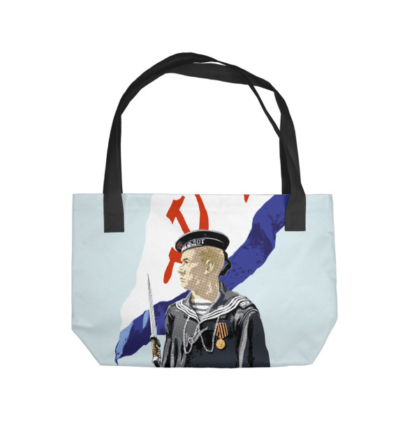 Пляжная сумка с изображением ВМФ - Рулит! цвета 