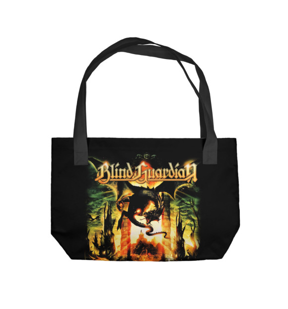 Пляжная сумка с изображением Blind Guardian цвета 