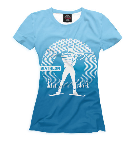 

Футболки Print Bar, Белый, Биатлон