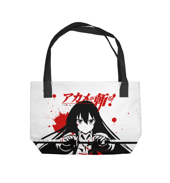 Пляжная сумка с изображением Убийца Акамэ цвета 