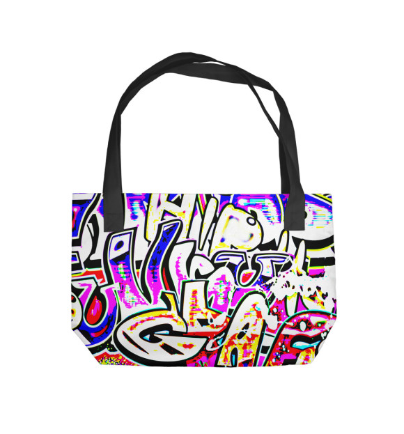 Пляжная сумка с изображением Grafiti цвета 