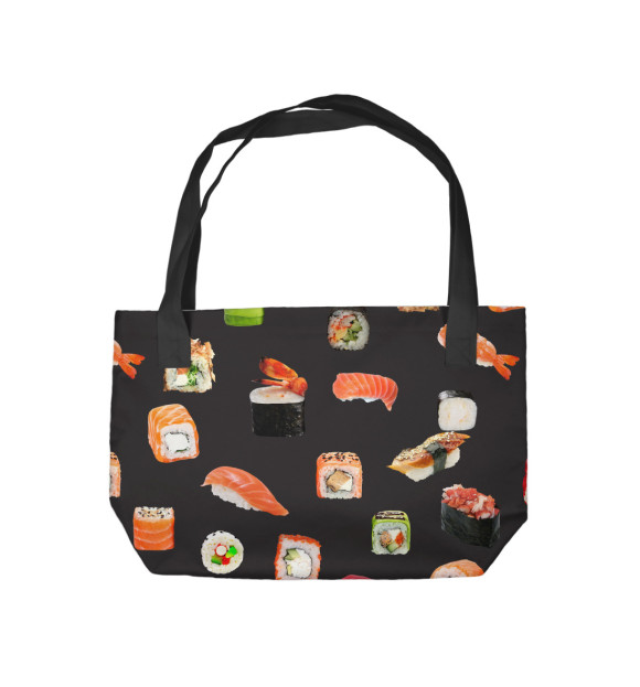 Пляжная сумка с изображением Суши цвета 