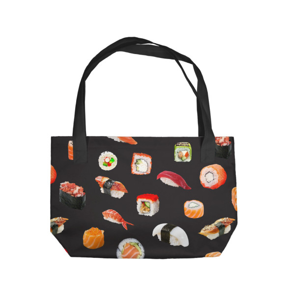 Пляжная сумка с изображением Суши цвета 