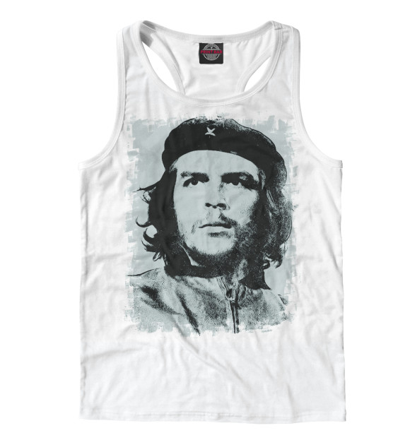 Мужская майка-борцовка с изображением Che Guevara цвета Белый