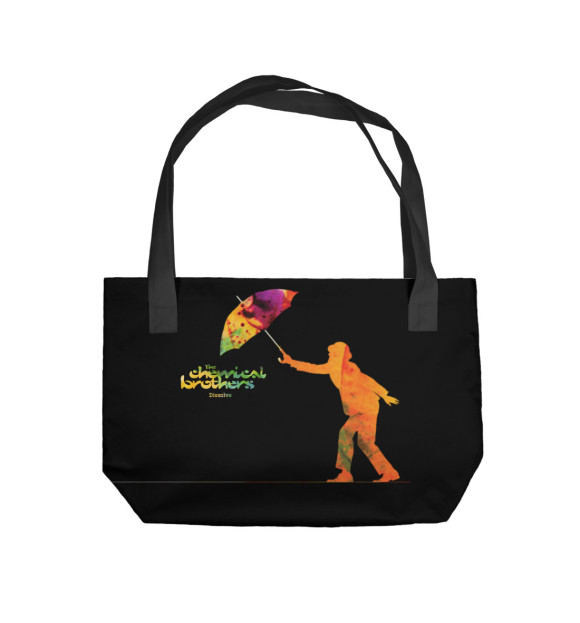 Пляжная сумка с притом The Chemical Brothers цвета  Пляжная сумка с изображением The Chemical Brothers цвета