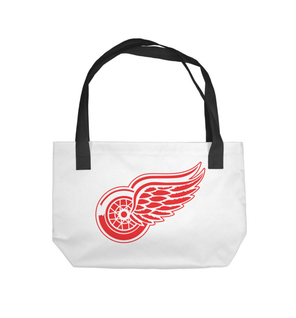 Пляжная сумка с изображением Detroit Red Wings цвета 