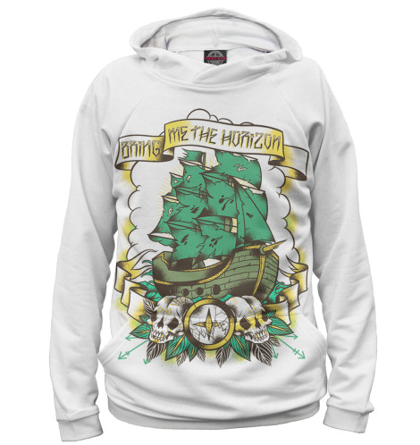 

Худи Print Bar, Белый, Bring Me The Horizon