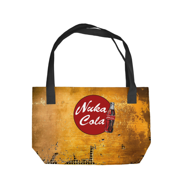 Пляжная сумка с изображением Nuka-Cola Red цвета 