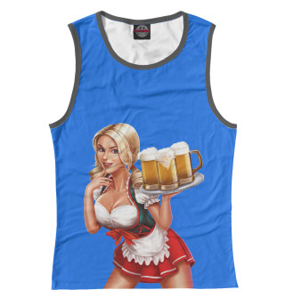 Женская майка Girl with beer