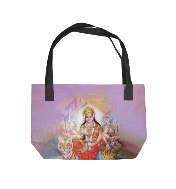 Пляжная сумка с изображением Дурга цвета 