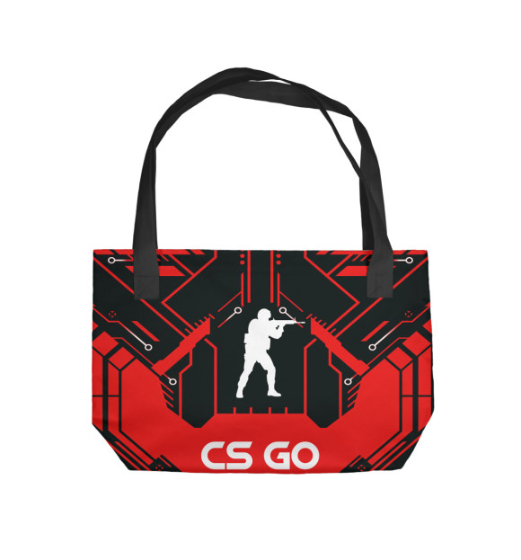 Пляжная сумка с изображением Степан в стиле CS GO цвета 