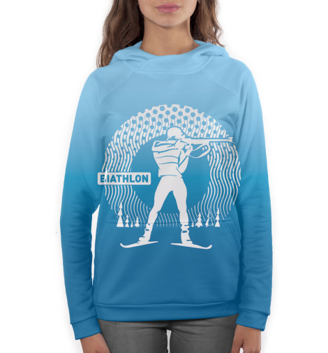 

Худи Print Bar, Белый, Биатлон